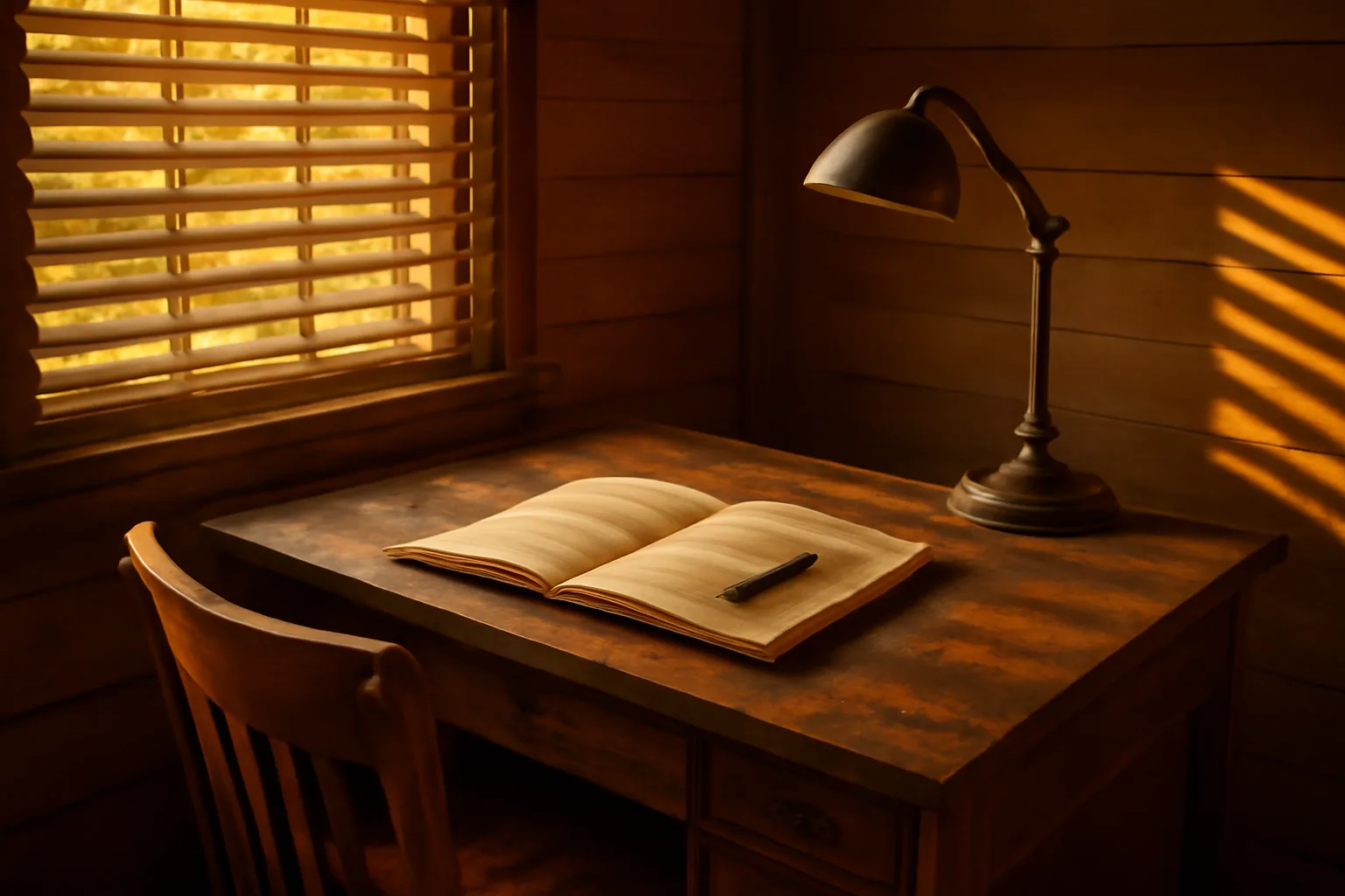 Home office desk with open logbook showing home-based FFL record-keeping in Alabama