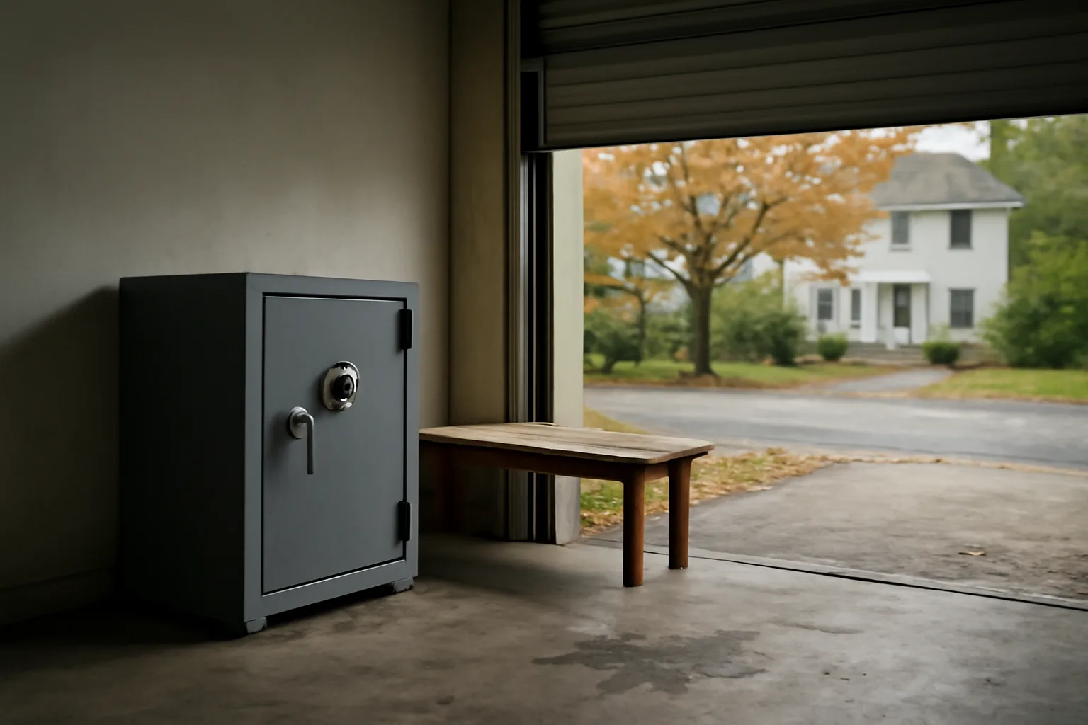 Delaware garage with a safe set up for a home-based FFL