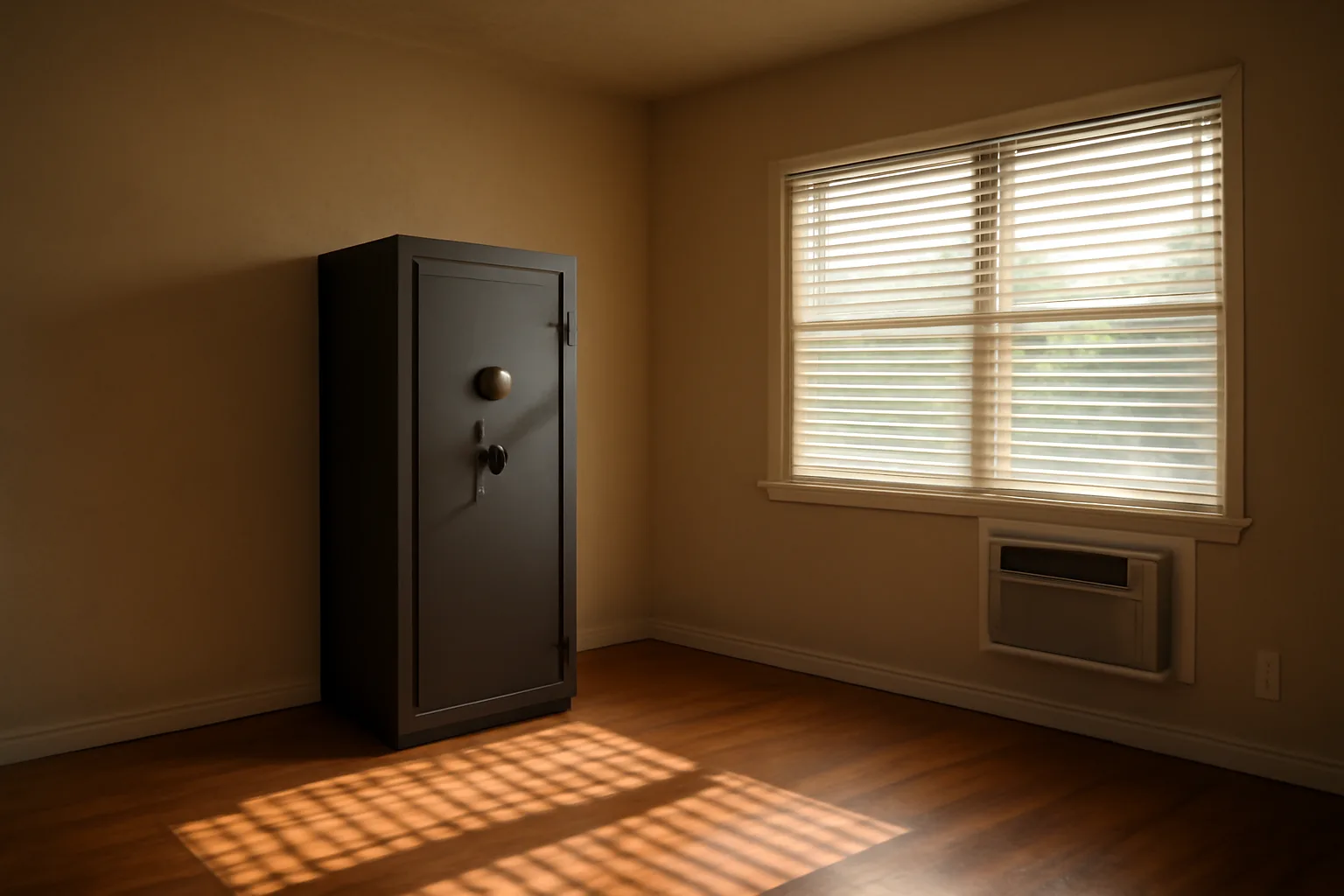 Gun safe in a Tampa spare bedroom for a Florida home FFL